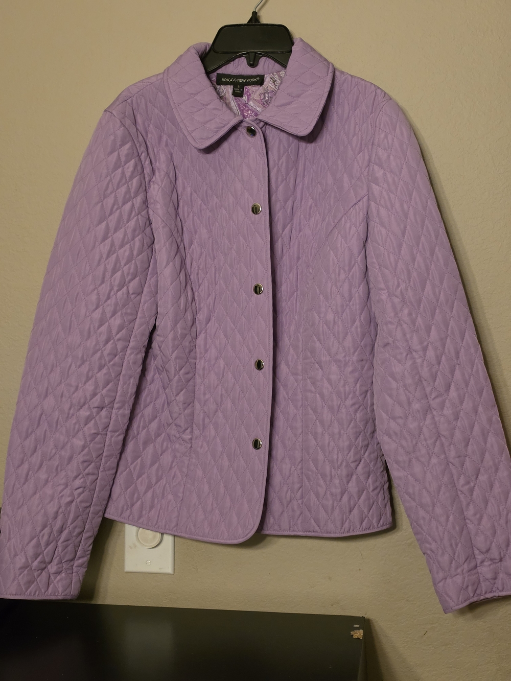 Briggs New York Quilted Lavender Puffer Jacket